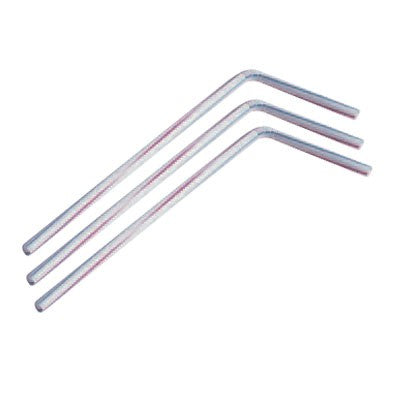 Cannuccia pieghevole in plastica PP trasparente - Ø 0,5 cm - H 24 cm - 10000 unità