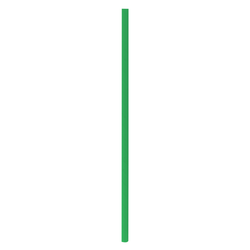 Cannuccia in carta verde - Ø 0,6 cm - H 19,7 cm - 3000 unità
