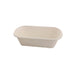Contenitore rettangolare marrone in polpa di cellulosa - 750 ml - 22,9 cm x 13,4 cm x 4,4 cm - 250 unità