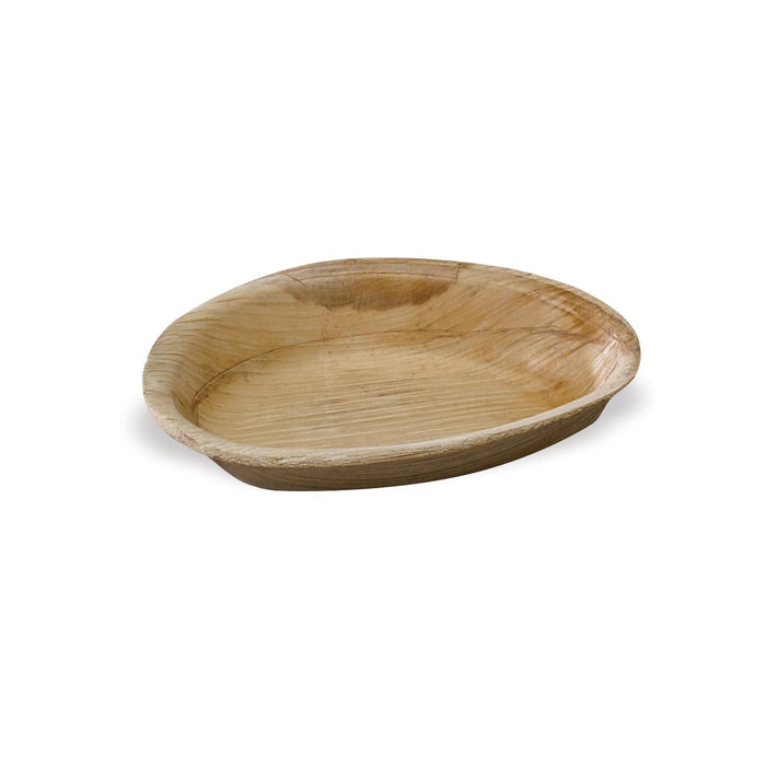 Coppetta in foglia di palma a forma di uovo - 50 ml - 9 cm x 6 cm x 1,5 cm - 100 unità
