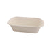 Contenitore rettangolare marrone in polpa di cellulosa - 750 ml - 22,9 cm x 13,4 cm x 4,4 cm - 250 unità