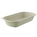 Contenitore rettangolare marrone in polpa di cellulosa - 750 ml - 22,9 cm x 13,4 cm x 4,4 cm - 250 unità