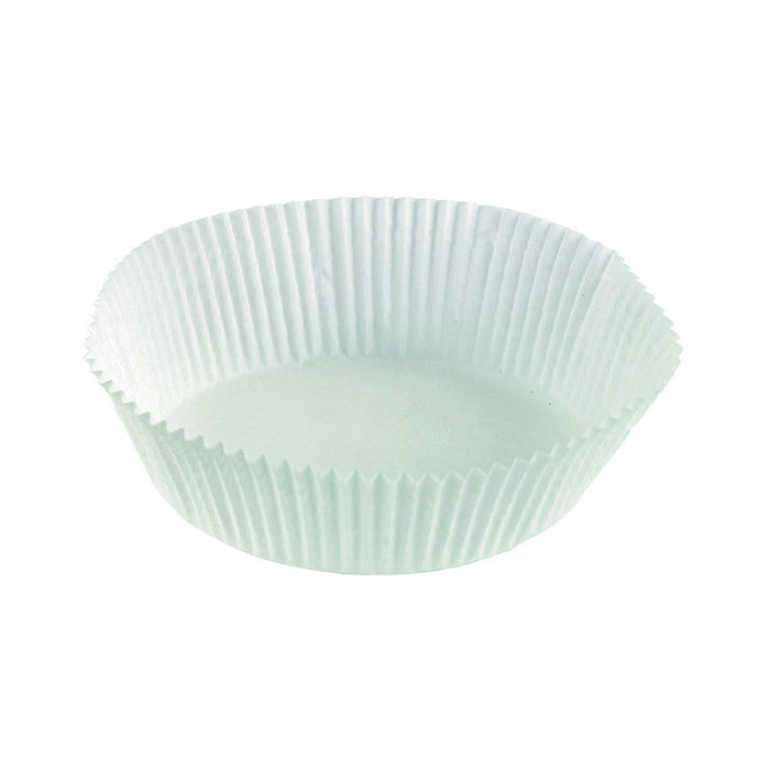 Pirottino da forno rotondo bianco in carta antigrasso - Ø 4,8 cm - H 2,9 cm - 1000 unità