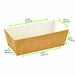 Stampo da forno rettangolare in cartone microflute - 15,9 cm x 8 cm x 5 cm - 340 unità
